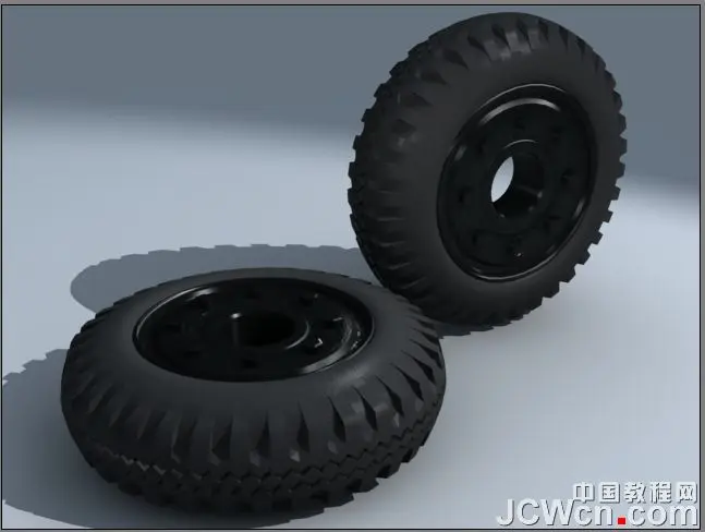 3ds MAX建模制作汽车轮胎实例教程