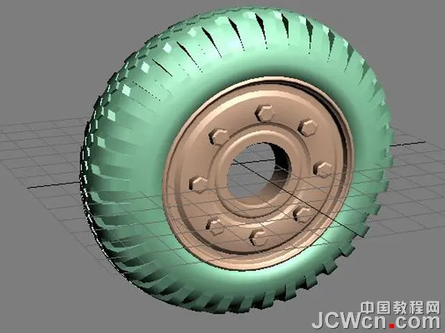 3ds MAX建模制作汽车轮胎实例教程