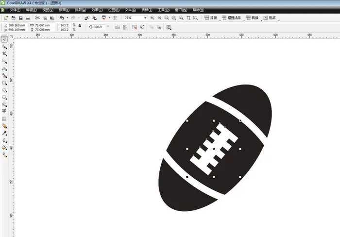 cdr怎么画橄榄球矢量图标? cdr设计橄榄球logo的技巧