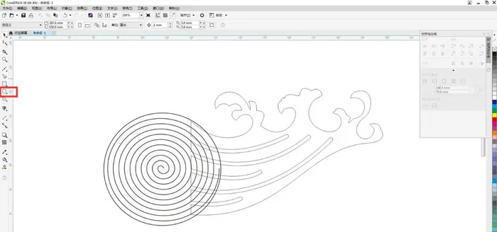 cdr怎么绘制水浪花纹? cdr创意海浪花纹矢量素材的设计方法