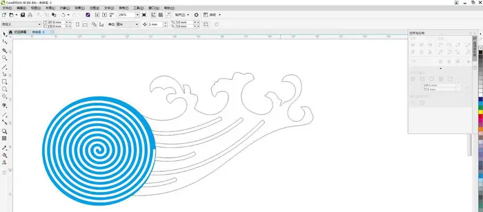 cdr怎么绘制水浪花纹? cdr创意海浪花纹矢量素材的设计方法