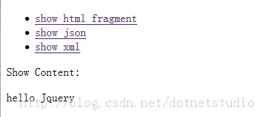 JQuery解析HTML、JSON和XML实例详解