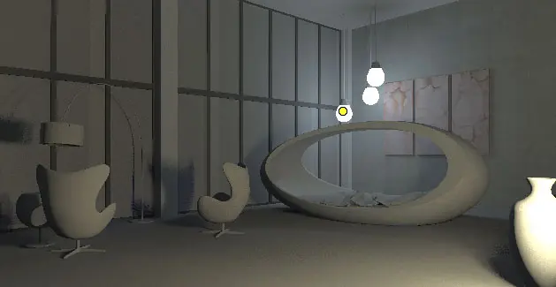3DSMAX渲染教程：逼真的室内夜景制作