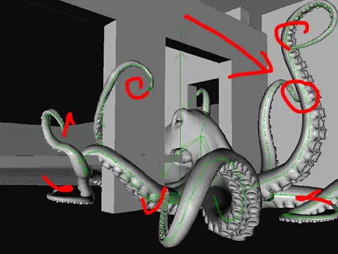 3DMAX建模教程：制作逼真的3D章鱼