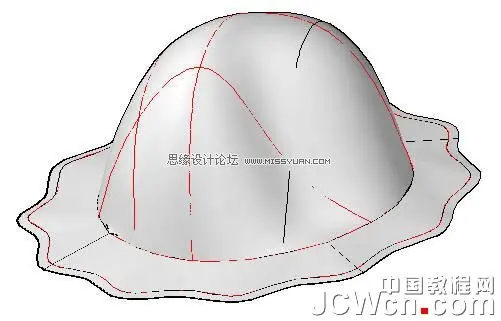 AutoCAD 2011教程：用曲面命令制作一顶三维帽子建模