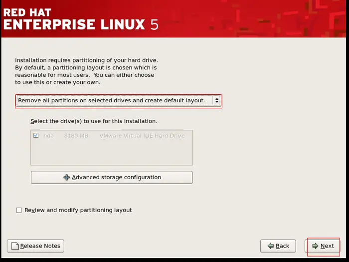 在VMware虚拟机中安装redhat linux操作系统图文详解教程