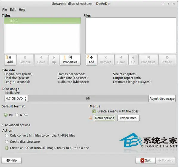 在Linux环境中使用DeVeDe工具如何创建视频DVD