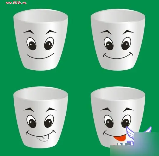 Coreldraw9绘制一个可爱微笑俏皮的卡通杯子教程