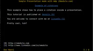在Linux命令行中创建和展示幻灯片的教程