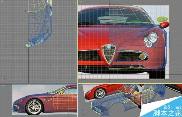 3DSMAX打造超真实的阿尔法罗密欧敞篷跑车模型
