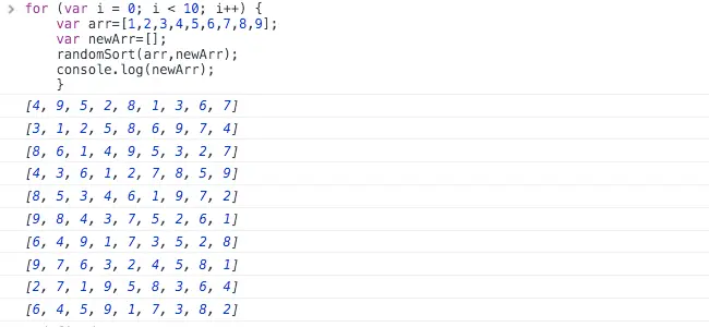 JavaScript学习笔记之数组随机排序