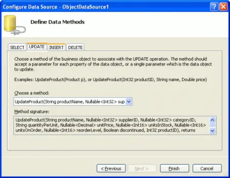 在ASP.NET 2.0中操作数据之十六：概述插入、更新和删除数据