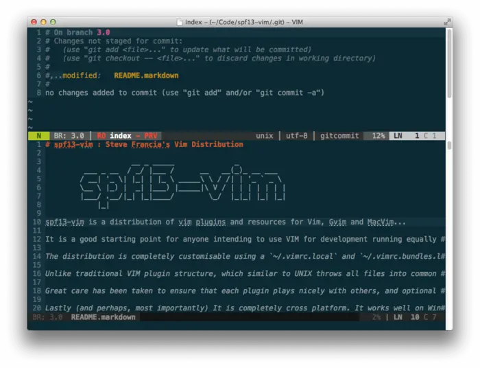 spf13-vim – Vim编辑器终极发布