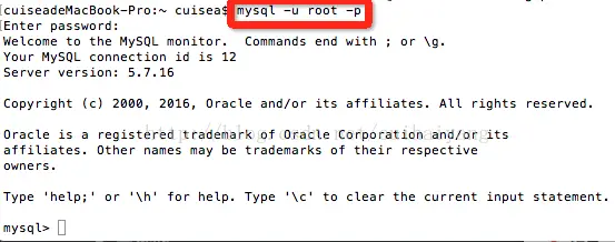 Mac下MySQL5.7忘记root密码的解决方法