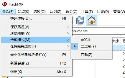FileZilla/FlashFXP使用二进制上传文件的设置方法