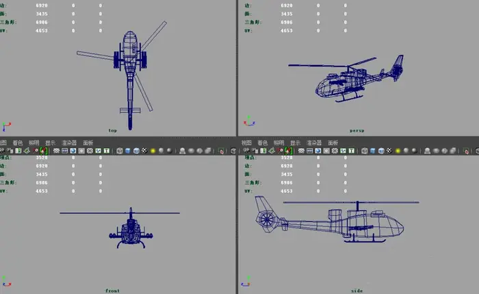 maya怎么建一个飞机模型? maya飞机建模的教程