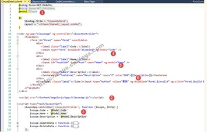 ASP.NET MVC中jQuery与angularjs混合应用传参并绑定数据