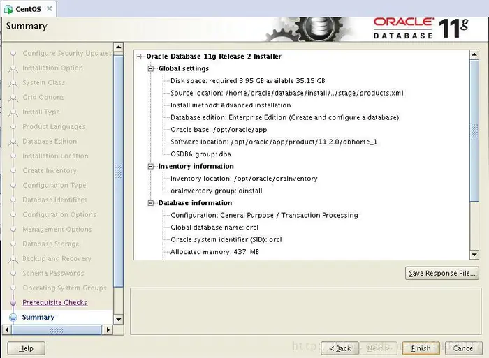 centos下Oracle11G图文安装教程