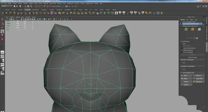 Maya2015怎么制作招财猫? Maya中NEX模型编辑功能的使用方法