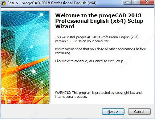 ProgeCAD Pro 2018安装及破解详细教程(附破解补丁下载)