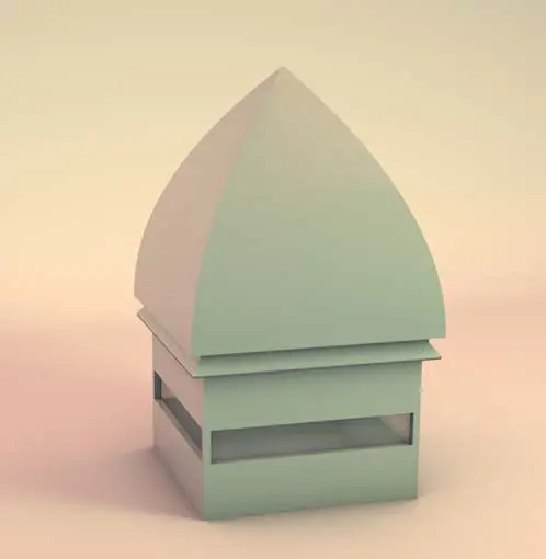 C4D怎么使用锥化效果器制作一个简单的屋顶?