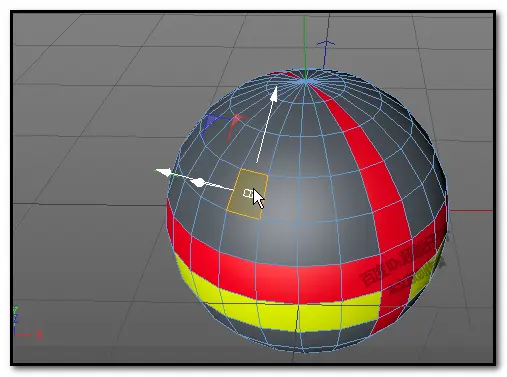 C4D球体怎么添加多种颜色? C4D物体模型上色的教程