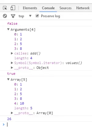 JavaScript伪数组用法实例分析