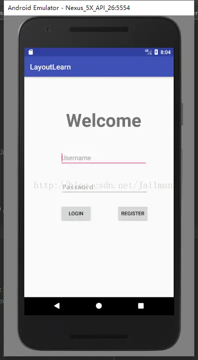 Android实现注册登录界面的实例代码