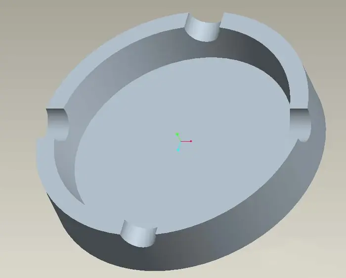 Proe怎么建模三维立体的烟灰缸模型?