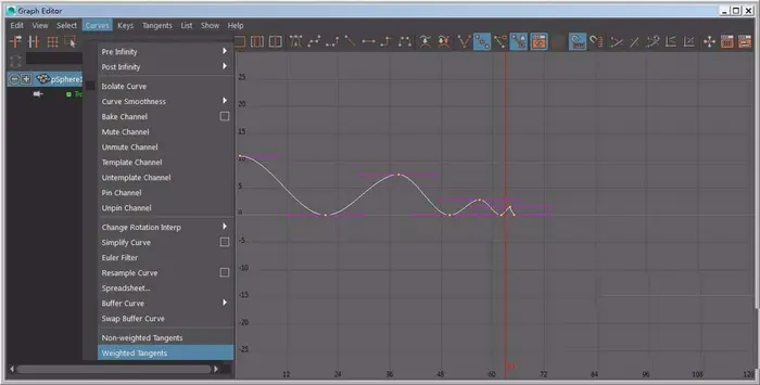Maya怎么制作小球曲线跳动的动画?
