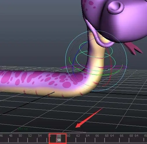 maya怎么制作游动的蛇的动画?