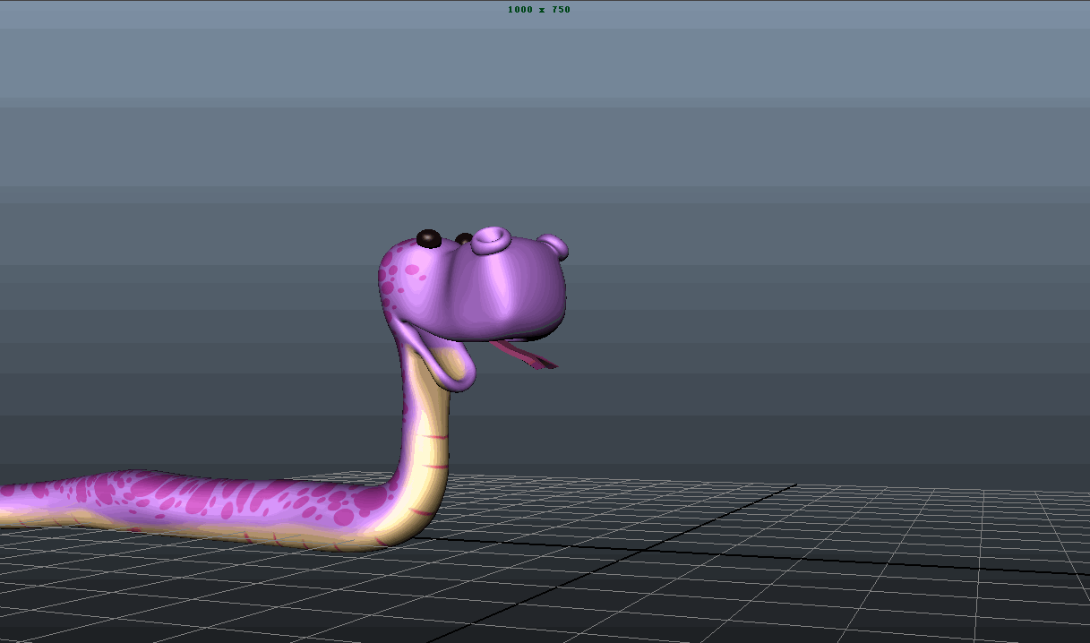 maya怎么制作游动的蛇的动画?