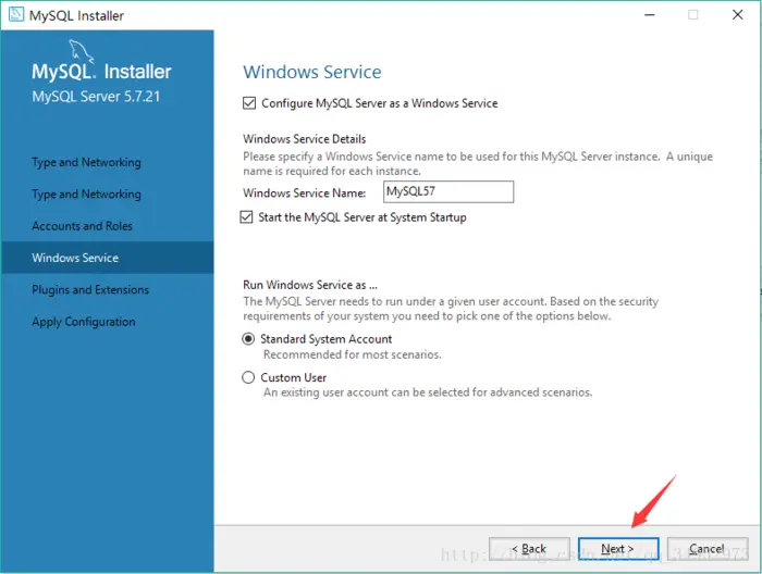 Windows10下mysql 5.7.21 Installer版安装图文教程
