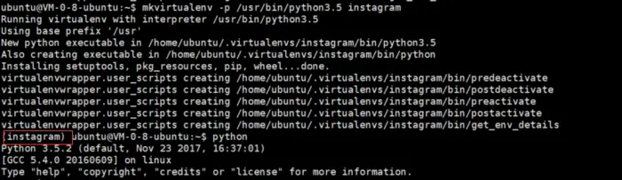 Python开发虚拟环境使用virtualenvwrapper的搭建步骤教程图解