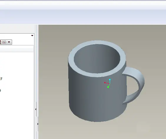 Proe5.0怎么创建三维立体的带把茶杯?