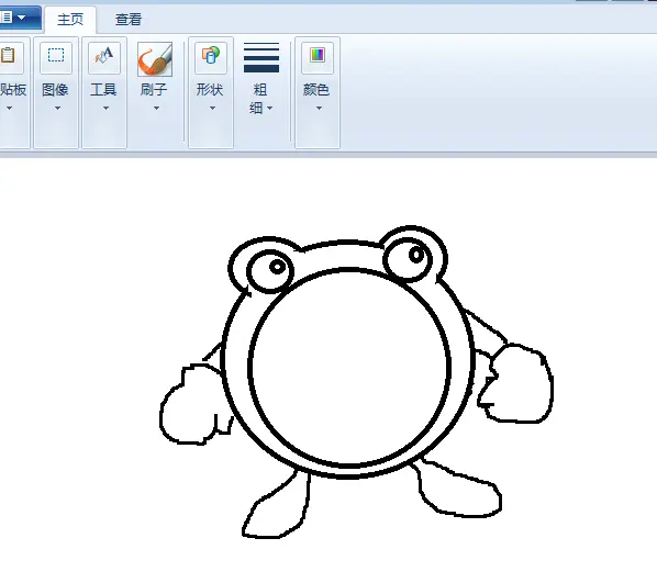 画图工具怎么画口袋妖怪中的蚊香蛙角色?