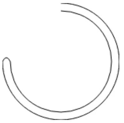 利用 Canvas实现绘画一个未闭合的带进度条的圆环