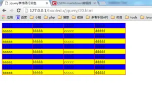 JavaScript表格隔行变色和Tab标签页特效示例【附jQuery版】
