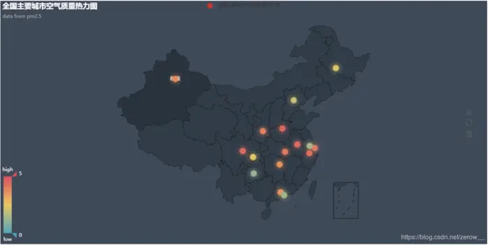 详解python 利用echarts画地图(热力图)(世界地图，省市地图，区县地图)