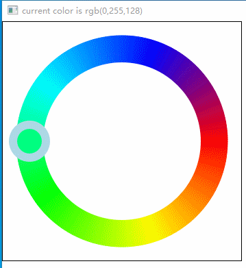 QML实现圆环颜色选择器