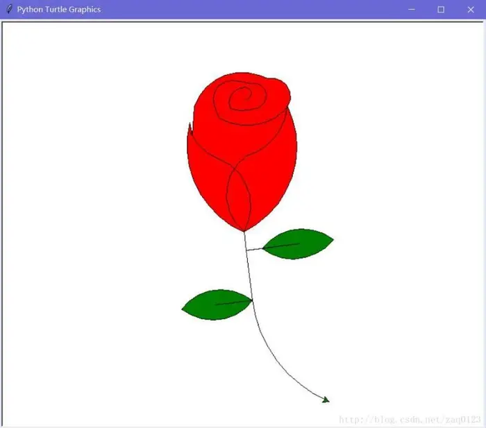 利用Python的turtle库绘制玫瑰教程