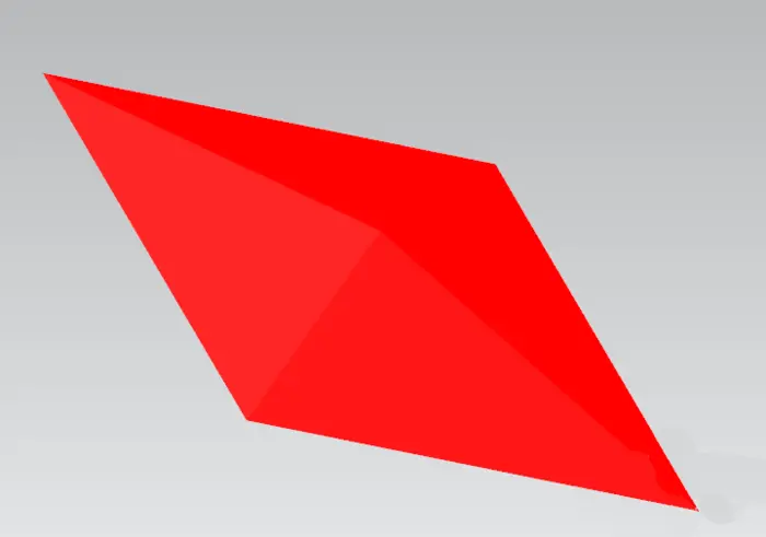 UG10.0怎么快速创建立体的红色菱形?
