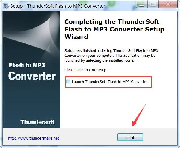 flashl转mp3工具ThunderSoft Flash to MP3 Converter安装及激活教程