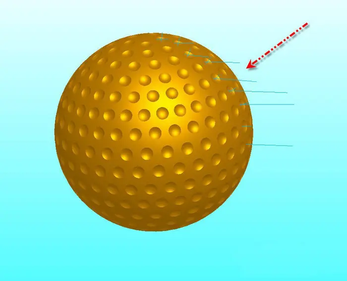 ProE怎么建模三维立体高尔夫球? ProE高尔夫球的画法