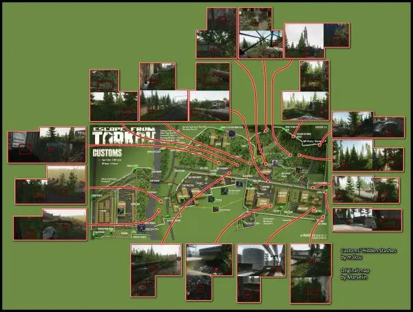 逃离塔科夫地图资源分布位置 全地图点位汉化标注合集