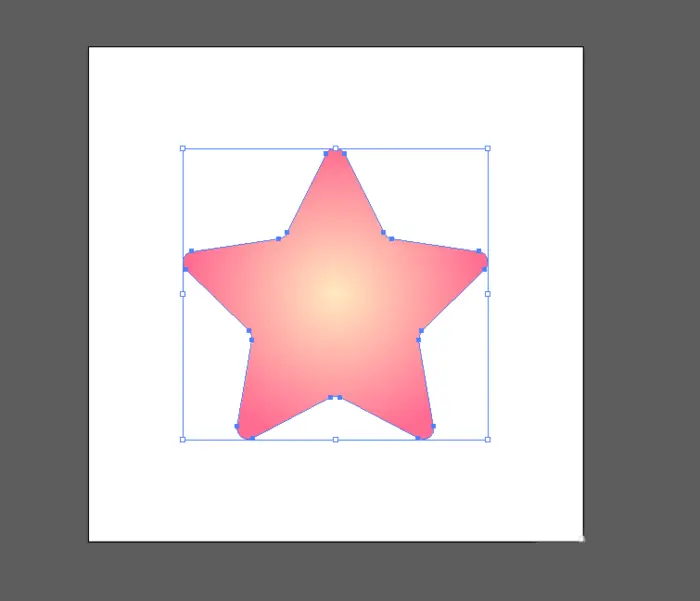 ai中怎么设计渐变的五角星形状?