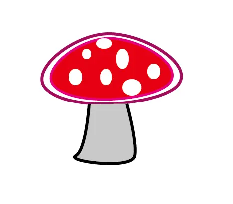ai怎么画蘑菇? ai绘制红色蘑菇的教程
