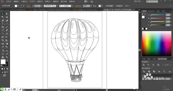 ai怎么手绘彩色的热气球图形? ai热气球的画法
