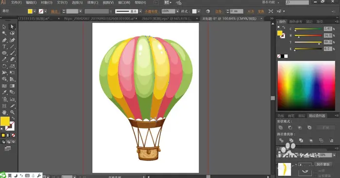ai怎么手绘彩色的热气球图形? ai热气球的画法