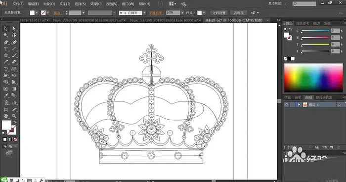 AI怎么设计华丽的王冠造型? ai王冠的的画法